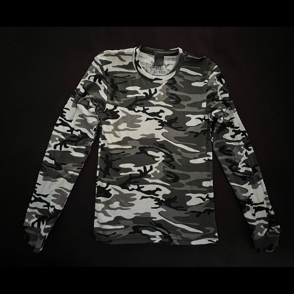 NWOT Rough Trade LA VTG Tag Gear Men’s Camouflage Long Sleeve Thick Shirt Rare!